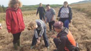 Nature Ambassadors measuring peat depth