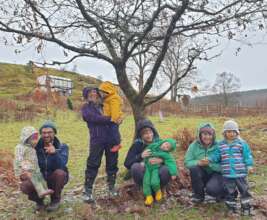 Tiny Tots on tree celebration day