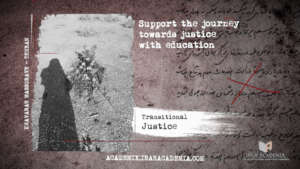 Support the journey towards justice with education