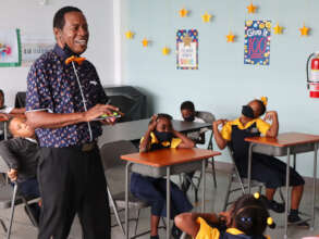 Dalton Spence, inspires children through music.