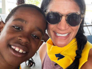 Kumar (left) won national honors for storytelling.