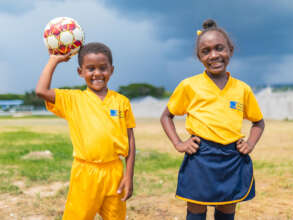 Students on the playfield