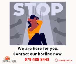 Rays of Hope hotline poster