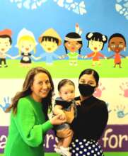 Healthy Families Loudoun leader Gester with family