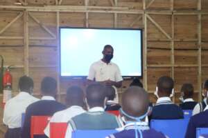 Education workshop with local primary school
