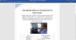 Microsoft Word assessment completed by Melokuhle.
