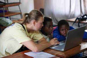 Computer lesson underway 1