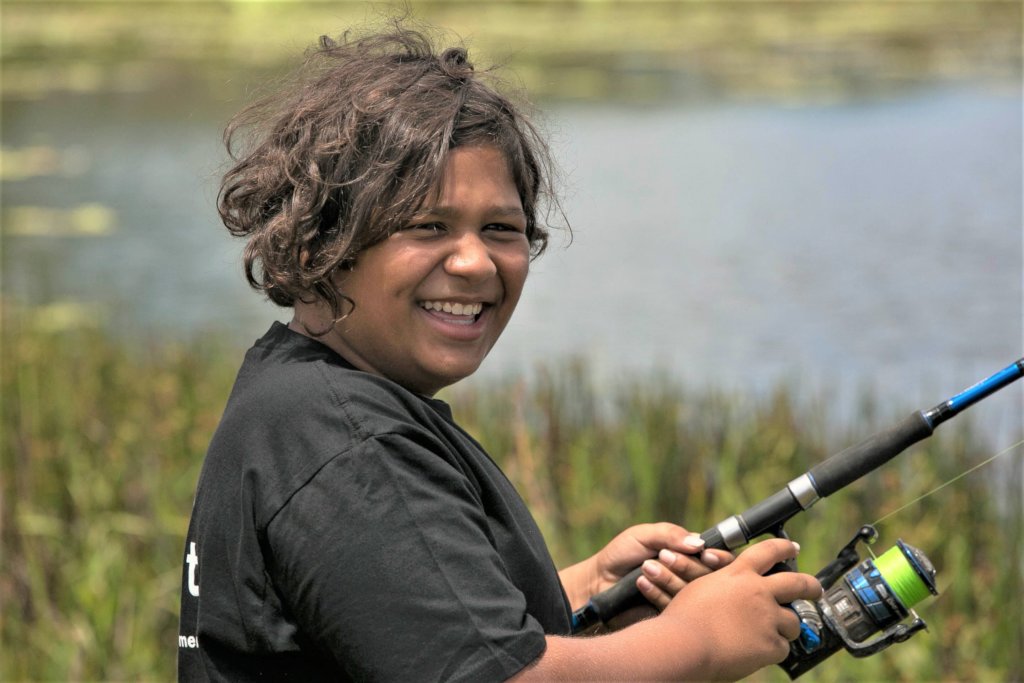 Jason fishing