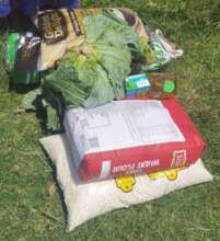 Food parcel contents