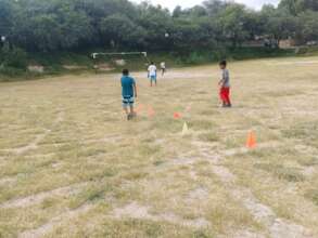 Somebody is always on the soccer field