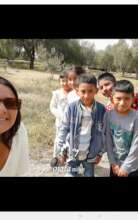 Gaby and a few students