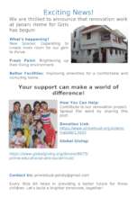 Renovation of building for Girls Home