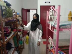 Sanitizing children's home to prevent Covid