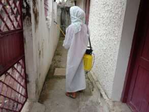 Sanitizing children's home to prevent Covid