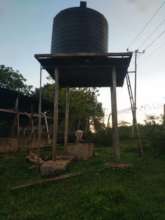 Our rain water catchment tank