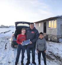 Tablets are delivered to students in Gole Ardahan