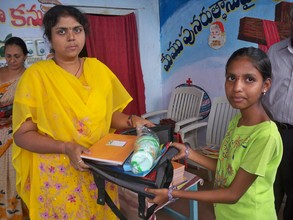 A bit higher class child receiving the Needs