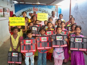 Children joyfully conveying their gratitude
