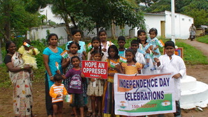 Children during the event