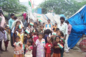 PROUD INDIA RESPECTING "FATHER OF NATION"
