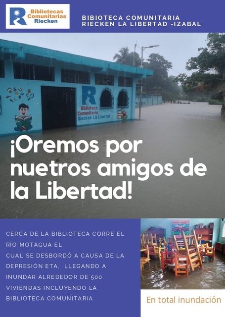 Re-Open a Community Library Hit by Hurricane Eta