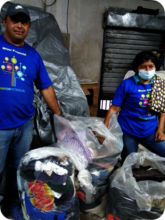 Sorting Donated Clothing