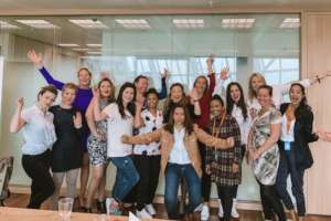 Spirits are high at the end of the workshop