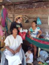 Wheelchair and medicines for Juan