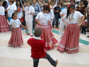 Dance Group in Shopping Center