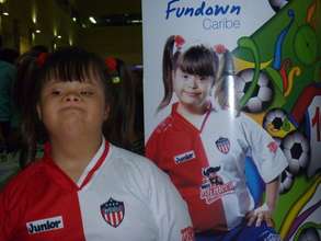 Daniela plays soccer