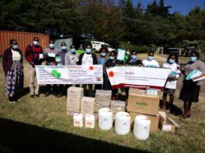 Delivery of PPE to Kipkelion health facility