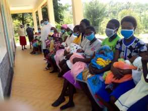 Immunisations line at Mugulwet Outreach Clinic