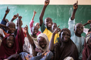 Children in Nigeria Learn in IRC's Classroom