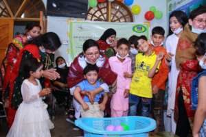 Children engaged in different sports activities