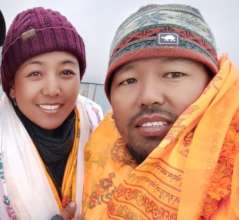 Karma and Sonam welcomed, local expressed thanks.