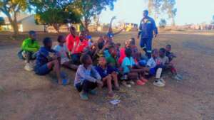 footie boys pausing for a picture
