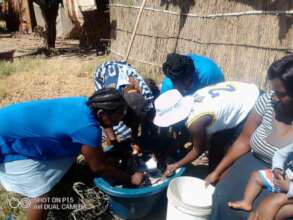 Washing up clothes