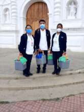 Part of a Covid vaccination team