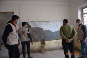 Damaged Classrooms in elementary school