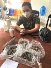 Subject arrested for selling pangolin scales