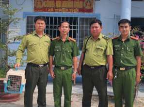Live pangolin safely transferred to national park