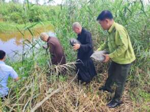 Wildlife transferred from pagoda in Hiep Thanh