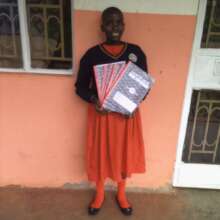 A deaf girl who is supported to be at school