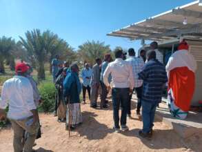 Figure 1: Participants visiting the Off-Grid Box