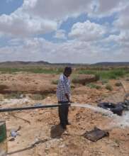 Irrigation system works in Shimbirale.