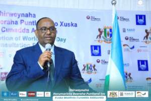 Figure 9:H.E Said Abdullahi Deni in World food day