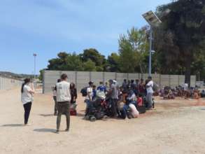 Supporting evacuated Malakasa Camp residents