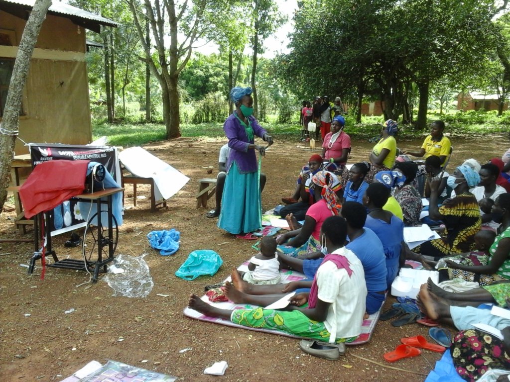 Training girls and women to make reusable pads