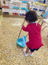 Child practices everyday living..