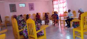 Group therapy in Mutima with women